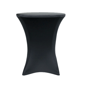 Spandex, Black, Accommodates 42" Tall Cocktail Table