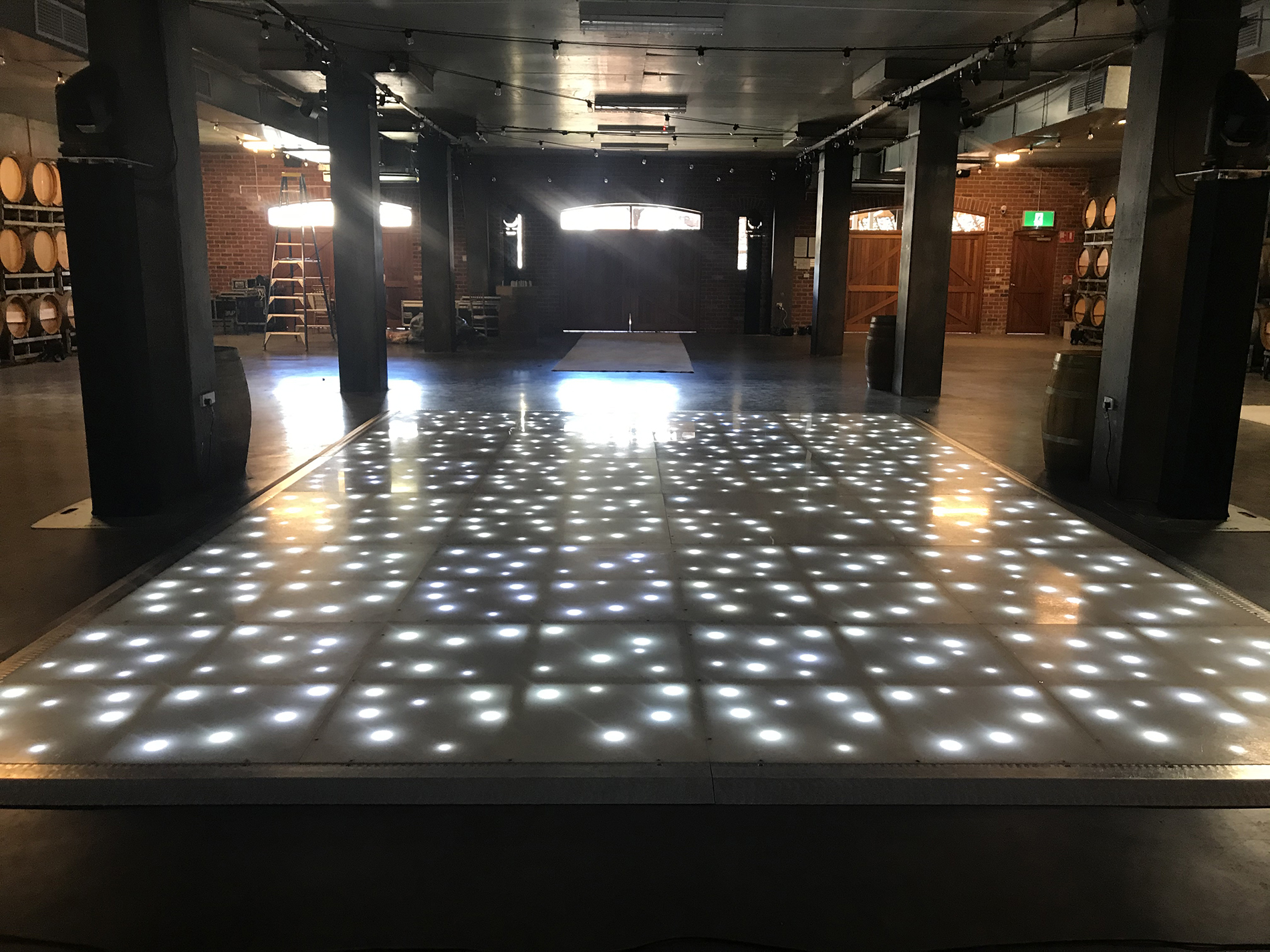 L.E.D. Dance Floor, Starfield, 4' x 4', Section