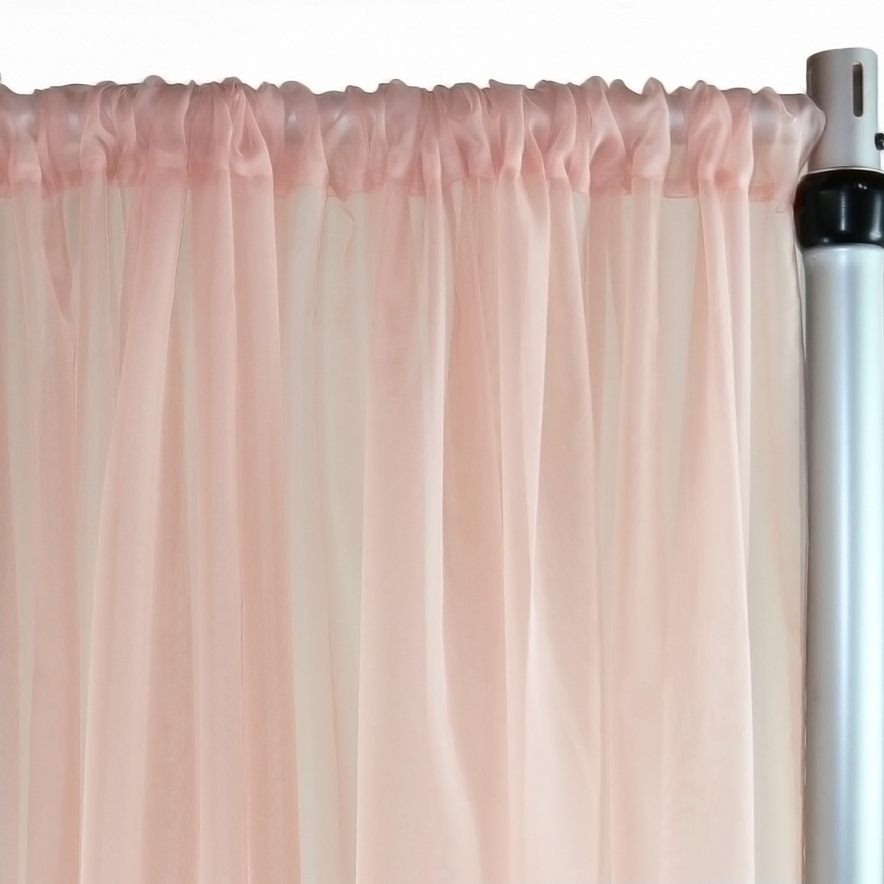 Voile Sheer Blush, P/D, 10' W x 8' H