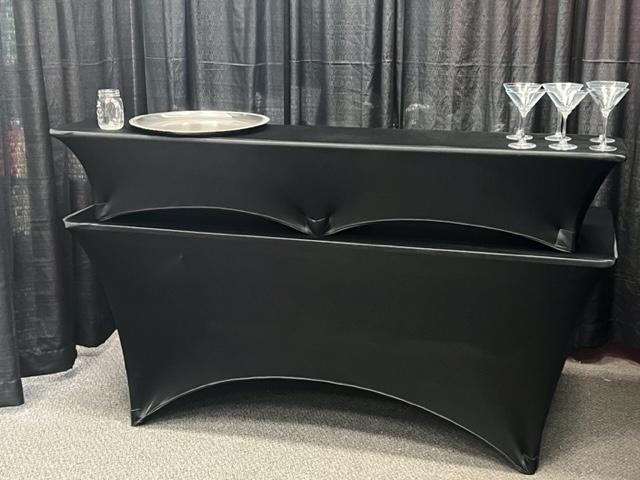 Bar, 8', Black Spandex