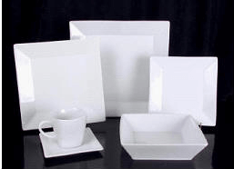 Artisan, Square White, Coffee Cup AND Saucer