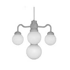 Lighting, Hanging 4-Globes X 2, clamps, arms