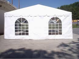 Tent Sidewall, White-Window 7' High, 20' Long