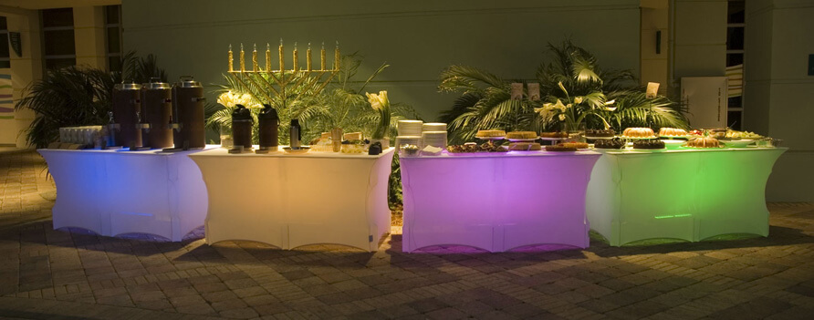 Rectangle, 8' x 30", Lighted