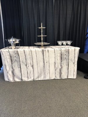 Bar, 6' White Wood/Charcoal Cap, Kit