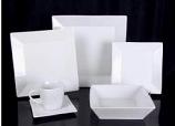 Artisan, Square White, Salad/Dessert, 8.25"