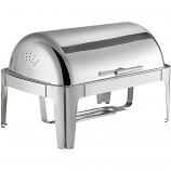 Chafing Dish, 8 QT., Chrome Roll Top, Includes 2 sterno