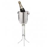 Champagne Bucket, w/ Stand, Polished ss